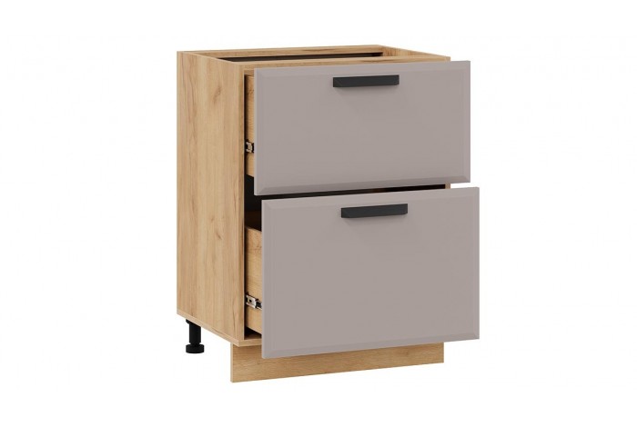 Кухонный гарнитур «Тиана» №6 320 см Дуб Крафт золотой, Мокко супермат