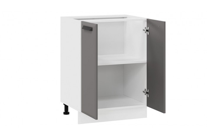 Кухонный гарнитур «Тиана» №7 Белый, Белый супермат, Асфальт супермат