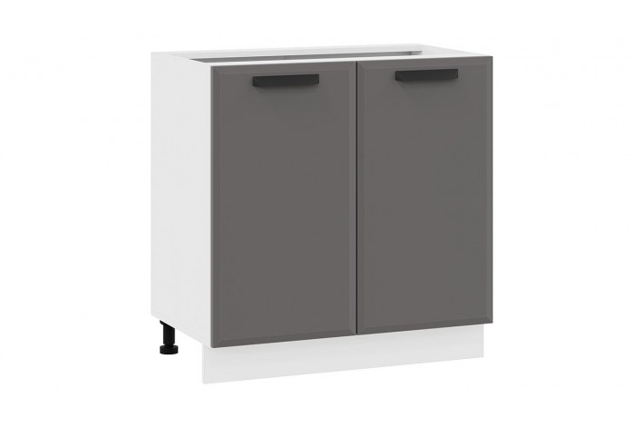 Кухонный гарнитур «Тиана» №7 Белый, Белый супермат, Асфальт супермат