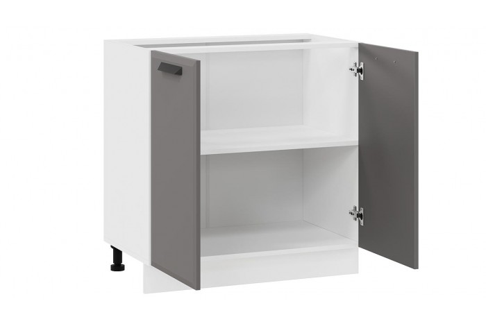 Кухонный гарнитур «Тиана» №7 Белый, Белый супермат, Асфальт супермат