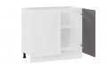 Кухонный гарнитур «Тиана» №7 Белый, Белый супермат, Асфальт супермат