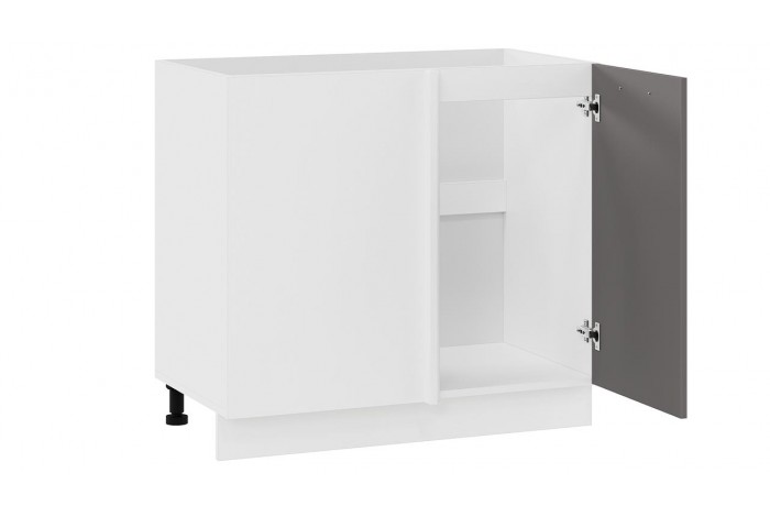 Кухонный гарнитур «Тиана» №7 Белый, Белый супермат, Асфальт супермат