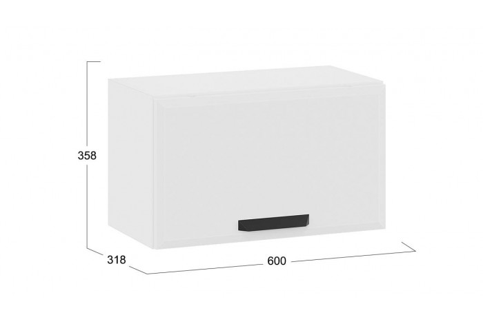 Кухонный гарнитур «Тиана» №9 Белый, Белый супермат, Мокко супермат