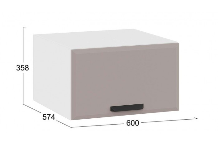Кухонный гарнитур «Тиана» №9 Белый, Белый супермат, Мокко супермат