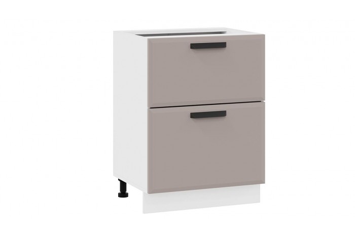 Кухонный гарнитур «Тиана» №9 Белый, Белый супермат, Мокко супермат