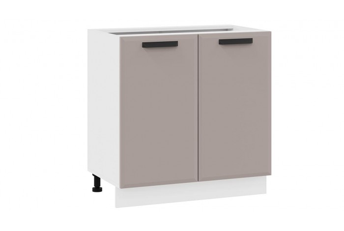 Кухонный гарнитур «Тиана» №9 Белый, Белый супермат, Мокко супермат