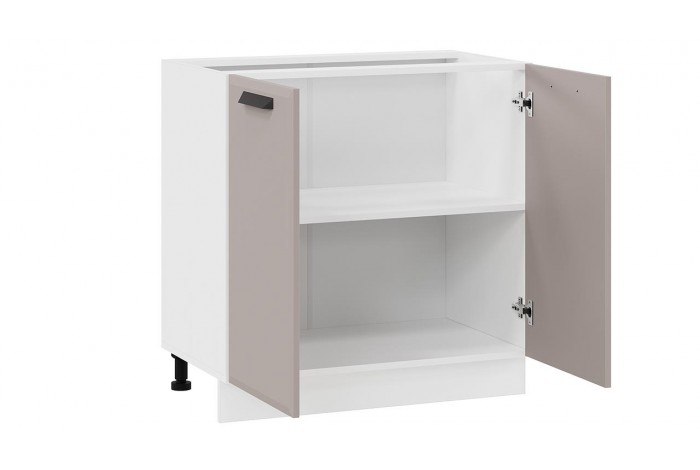 Кухонный гарнитур «Тиана» №9 Белый, Белый супермат, Мокко супермат