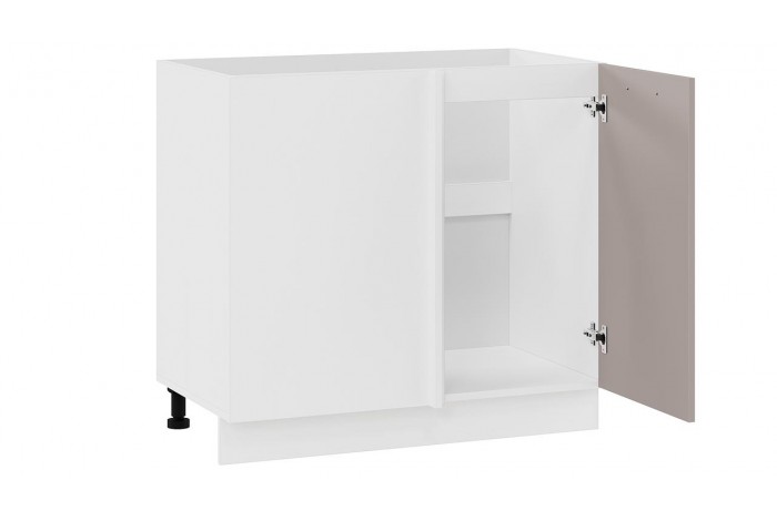 Кухонный гарнитур «Тиана» №9 Белый, Белый супермат, Мокко супермат