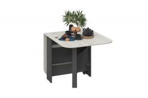 Стол-книжка Т1 Антрацит, Дуб Крафт белый