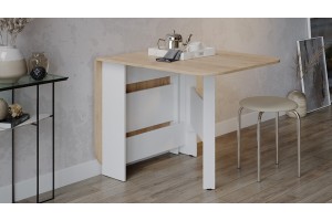 Стол-книжка Т1 Белый, Дуб Крафт золотой