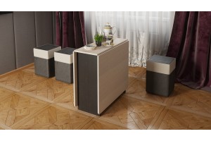 Стол-книжка Тип 2 Венге Цаво, Дуб Белфорт