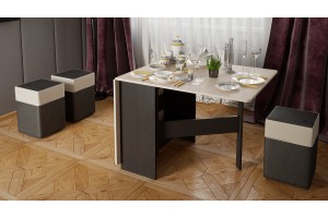 Стол-книжка Тип 2 Венге Цаво, Дуб Белфорт