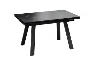 Стол обеденный Дэкстон Тип 1 Черный муар, Керамика матовая черный мрамор