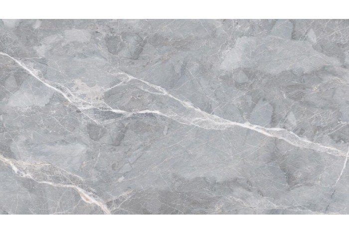 Стол обеденный раздвижной «Стоун» Тип 1 Черный муар, Керамика матовая серый мрамор