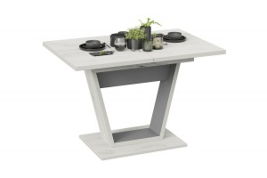 Стол обеденный Гавана Тип 1 Дуб Крафт белый, Серый графит