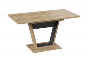 Стол обеденный Гавана Тип 1 Дуб Крафт золотой, Черный