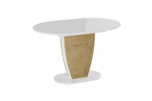 Стол обеденный Монреаль Тип 1 Белый глянец, Бунратти