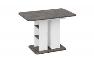 Стол обеденный Мюнхен Тип 2 Белый Ясень, Ателье темный