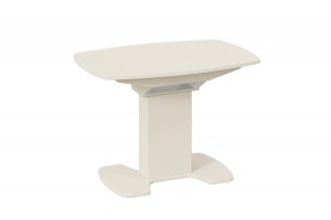 Стол обеденный Портофино (1100) Бежевое, Стекло бежевое матовое LUX