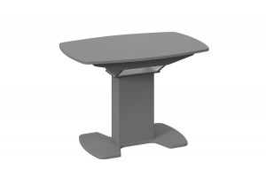 Стол обеденный Портофино (1100) Серое, Стекло серое матовое LUX