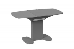 Стол обеденный Портофино (1100) Серое, Стекло серое матовое LUX