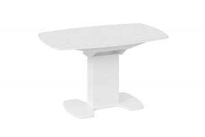 Стол обеденный Портофино (1300) Белый глянец, Стекло белое
