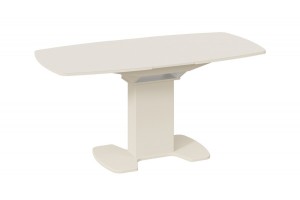 Стол обеденный Портофино (1300) Бежевое, Стекло бежевое матовое LUX