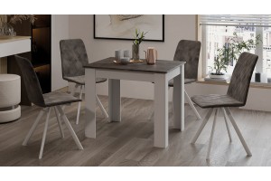 Стол обеденный Промо Тип 1 Белый, Ателье темный