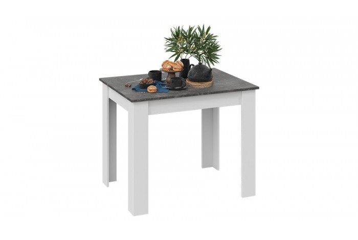 Стол обеденный «Промо» тип 1 - 011.000.000 Белый, Ателье темный