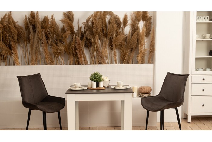 Стол обеденный «Промо» тип 1 - 011.000.000 Белый, Ателье темный