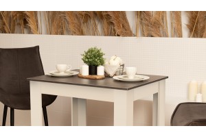 Стол обеденный Промо Тип 1 Белый, Ателье темный