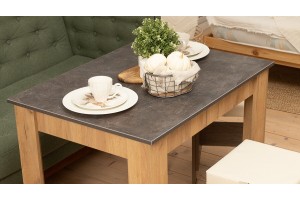 Стол обеденный Промо Тип 1 Дуб Крафт золотой, Ателье темное