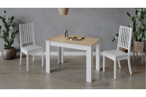 Стол обеденный Промо Тип 2 Белый, Дуб Сонома светлый