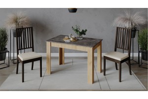 Стол обеденный Промо Тип 2 Дуб Крафт золотой, Ателье темное