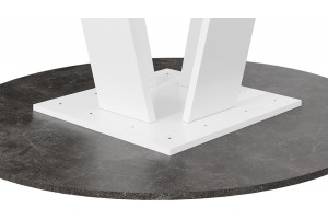 Стол обеденный Райнер Тип 1 Белый, Ателье темный