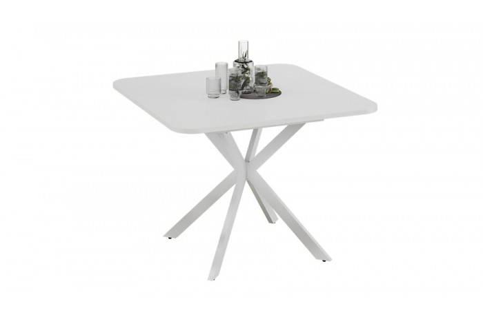 Стол обеденный раздвижной «Лиссабон» Тип 1 Белый муар, Белый
