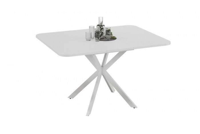 Стол обеденный раздвижной «Лиссабон» Тип 1 Белый муар, Белый