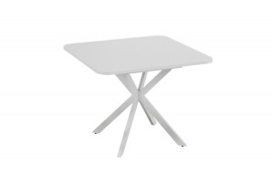 Стол обеденный раздвижной Лиссабон Тип 1 Белый муар, Белый