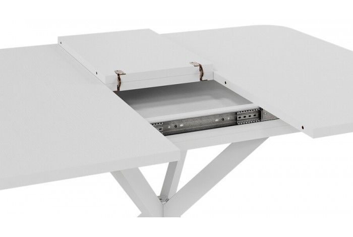 Стол обеденный раздвижной «Лиссабон» Тип 1 Белый муар, Белый