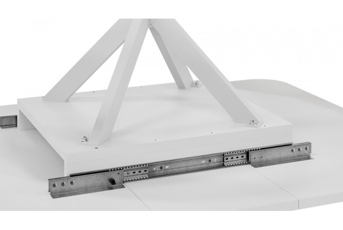 Стол обеденный раздвижной «Лиссабон» Тип 1 Белый муар, Белый