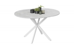 Стол обеденный раздвижной Мэдисон Тип 1 Белый муар, Ателье светлый