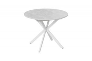 Стол обеденный раздвижной Мэдисон Тип 1 Белый муар, Ателье светлый