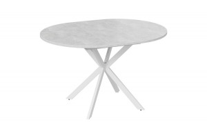 Стол обеденный раздвижной Мэдисон Тип 1 Белый муар, Ателье светлый