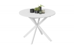 Стол обеденный раздвижной Мэдисон Тип 1 Белый муар, Белый