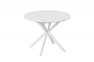 Стол обеденный раздвижной Мэдисон Тип 1 Белый муар, Белый