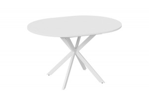 Стол обеденный раздвижной Мэдисон Тип 1 Белый муар, Белый