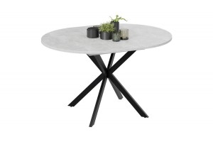 Стол обеденный раздвижной Мэдисон Тип 1 Черный муар, Ателье светлый