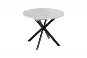 Стол обеденный раздвижной Мэдисон Тип 1 Черный муар, Ателье светлый