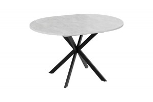 Стол обеденный раздвижной Мэдисон Тип 1 Черный муар, Ателье светлый