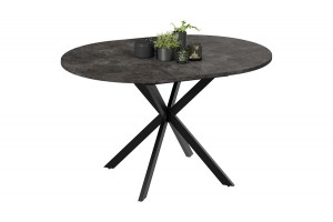 Стол обеденный раздвижной Мэдисон Тип 1 Черный муар, Ателье темный